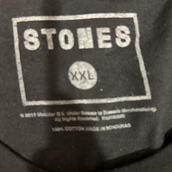 The Rolling Stones 2XL No Filter Tour 2019 Merchandise Black Short Sleeve Tee - Picture 3 of 5